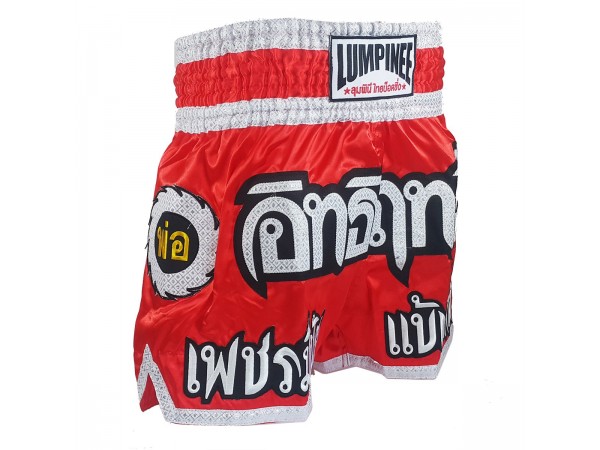 Lumpinee Muay Thai Shorts : LUM-016 Röd